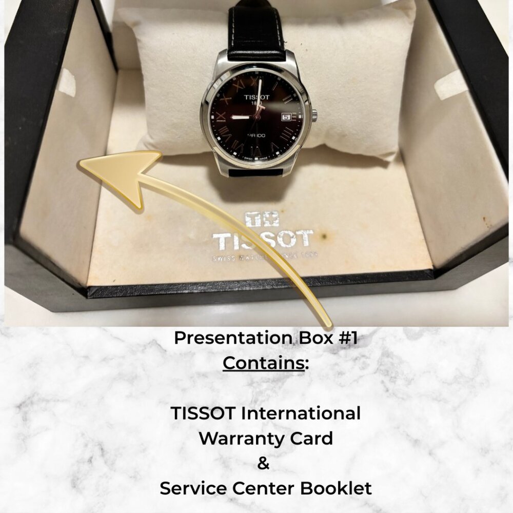TISSOT PR 100 Swiss Quartz Watch | Full Set Box Papers Booklets Pouch - Picture 5 of 16